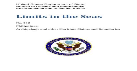 LIS No. 142 Philippines: Archipelagic and other Maritime Claims .